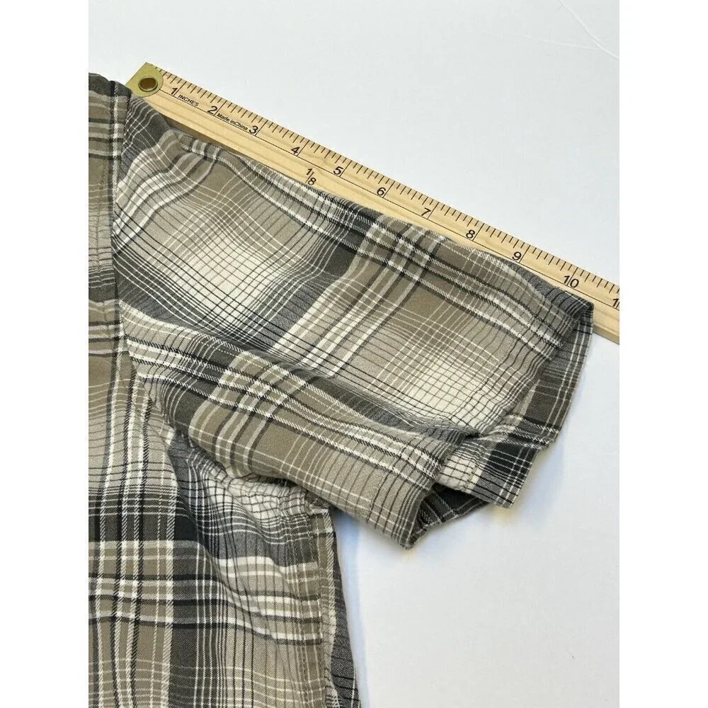 Toad&Co Shirt Mens XXL 2XL Plaid Smythy Short Sleeve Shirt Organic Cotton